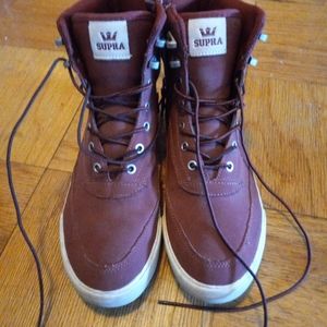 Supra Burgundy Mens Boots Size Mens US 10